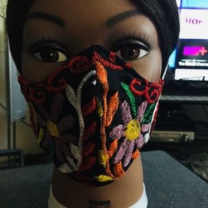 “Authentic Mexican” handmade embroidered facemask!